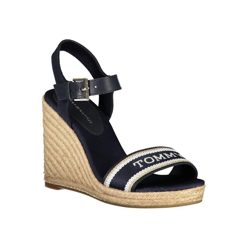 Tommy Hilfiger Blue Polyester Wedge Sandals