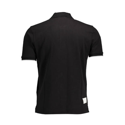 La Martina Black Cotton Polo Shirt