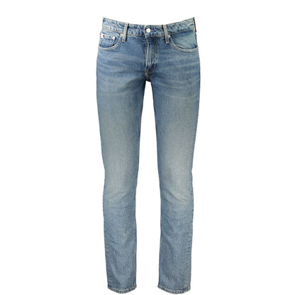 Calvin Klein Blu Cotton Men's Slim Jeans