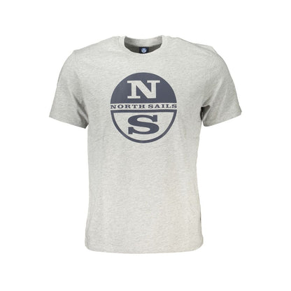 North Sails Brown Cotton Men T-Shirt