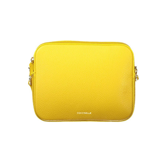 Coccinelle Yellow Leather Handbag