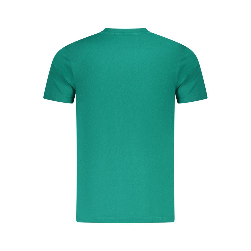 Cavalli Class Green Cotton Men T-Shirt