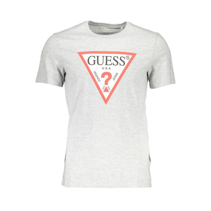 Guess Jeans Grigio Cotton Men T-Shirt