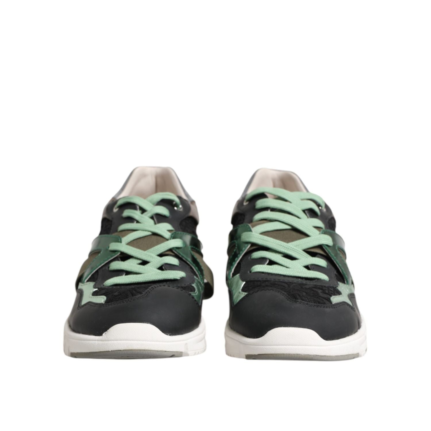 Dolce & Gabbana Multicolor Lace Up Low Top Sneakers Shoes