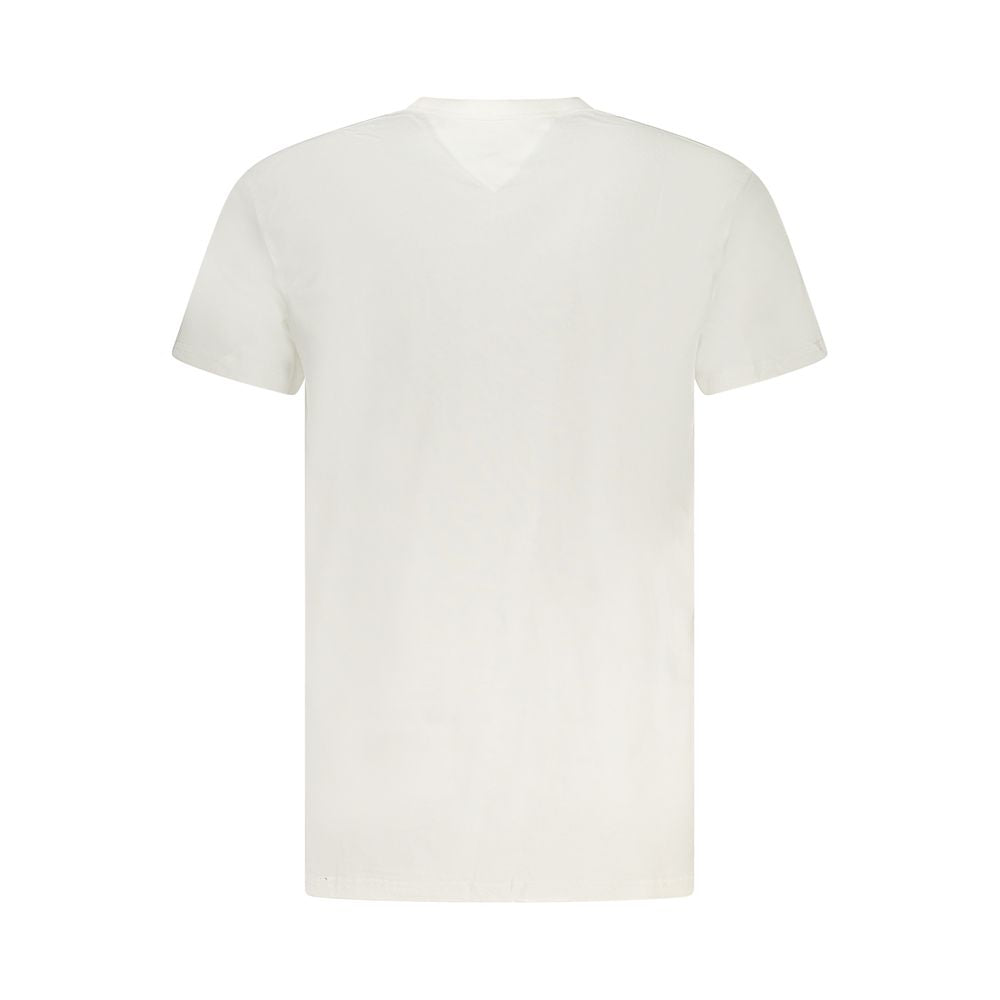 Tommy Hilfiger White Cotton Men T-Shirt