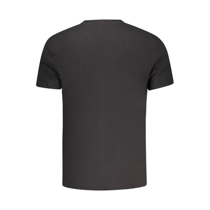 Tommy Hilfiger Black Cotton Men's T-Shirt