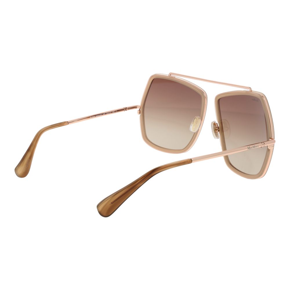 Max Mara Beige Metal Sunglasses