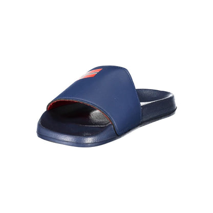 Norway 1963 Blue Plastic Men Sandal with logo, stylish and trendy casual footwear for fashion-forward men.