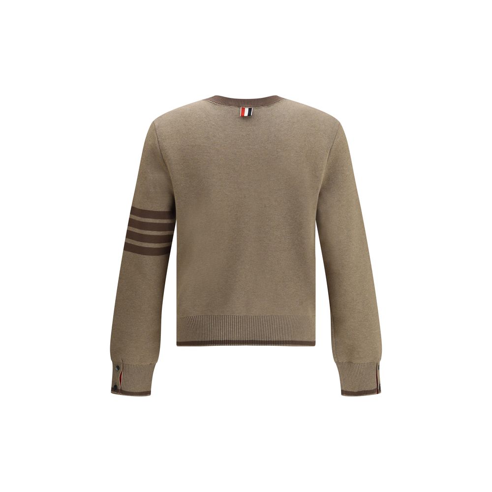 Thom Browne Brown Cotton Sweatshirt