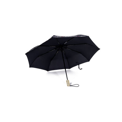 Alviero Martini Prima Classe Black Nylon Umbrella