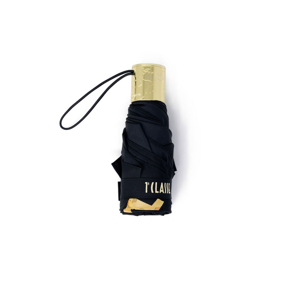 Alviero Martini Prima Classe Black Nylon Umbrella