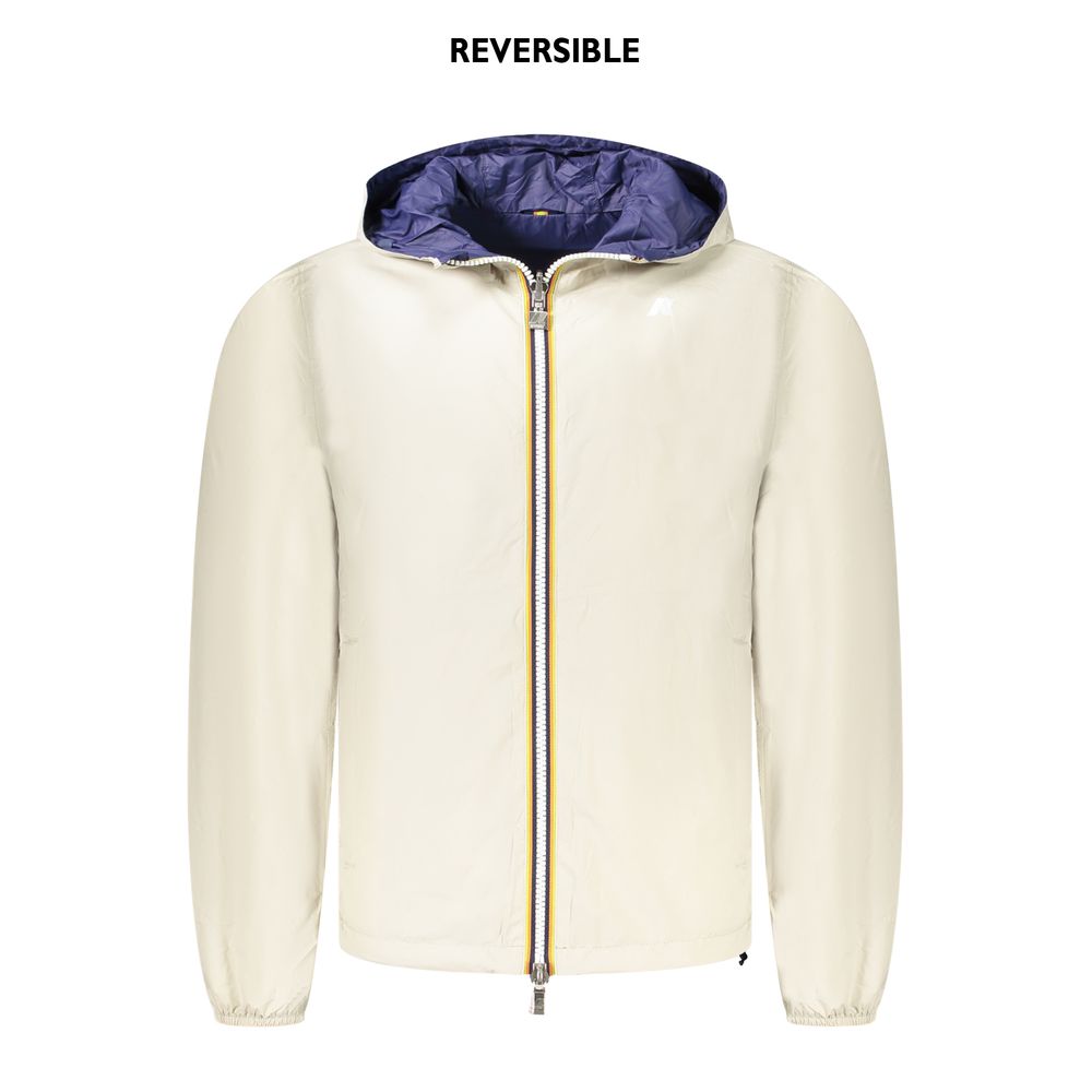K-WAY Beige Nylon Men's Jacket