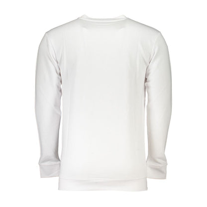 Cavalli Class White Cotton Men Sweater