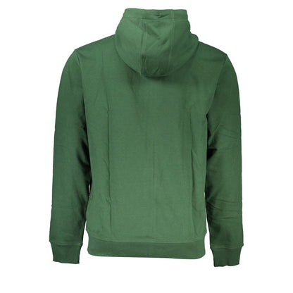Tommy Hilfiger Green Cotton Men Sweater with Hood