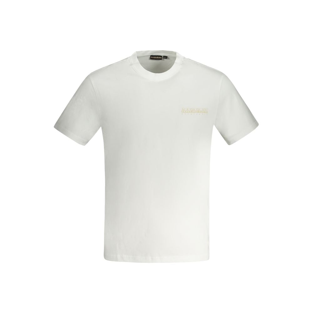 Napapijri White Cotton Men's T-Shirt