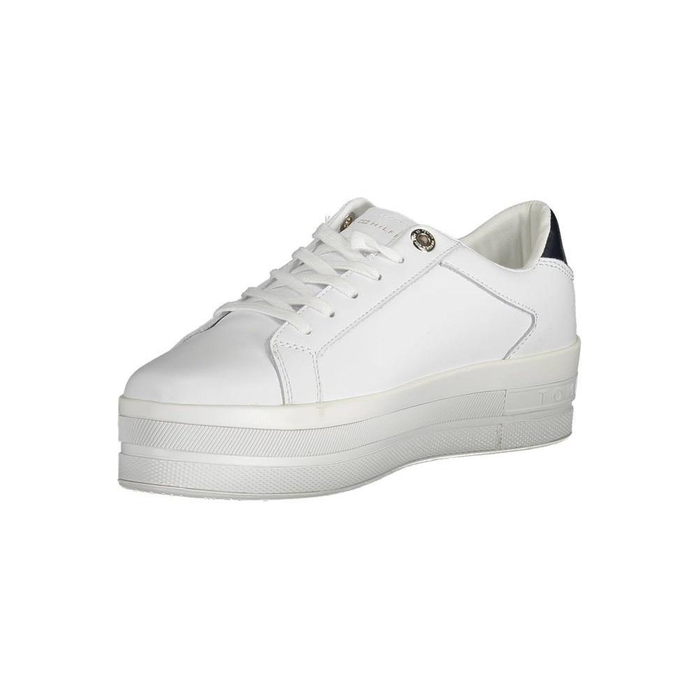Tommy Hilfiger White Polyester Sneaker