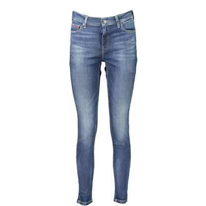 Tommy Hilfiger Blue Cotton Women's Skinny Jean
