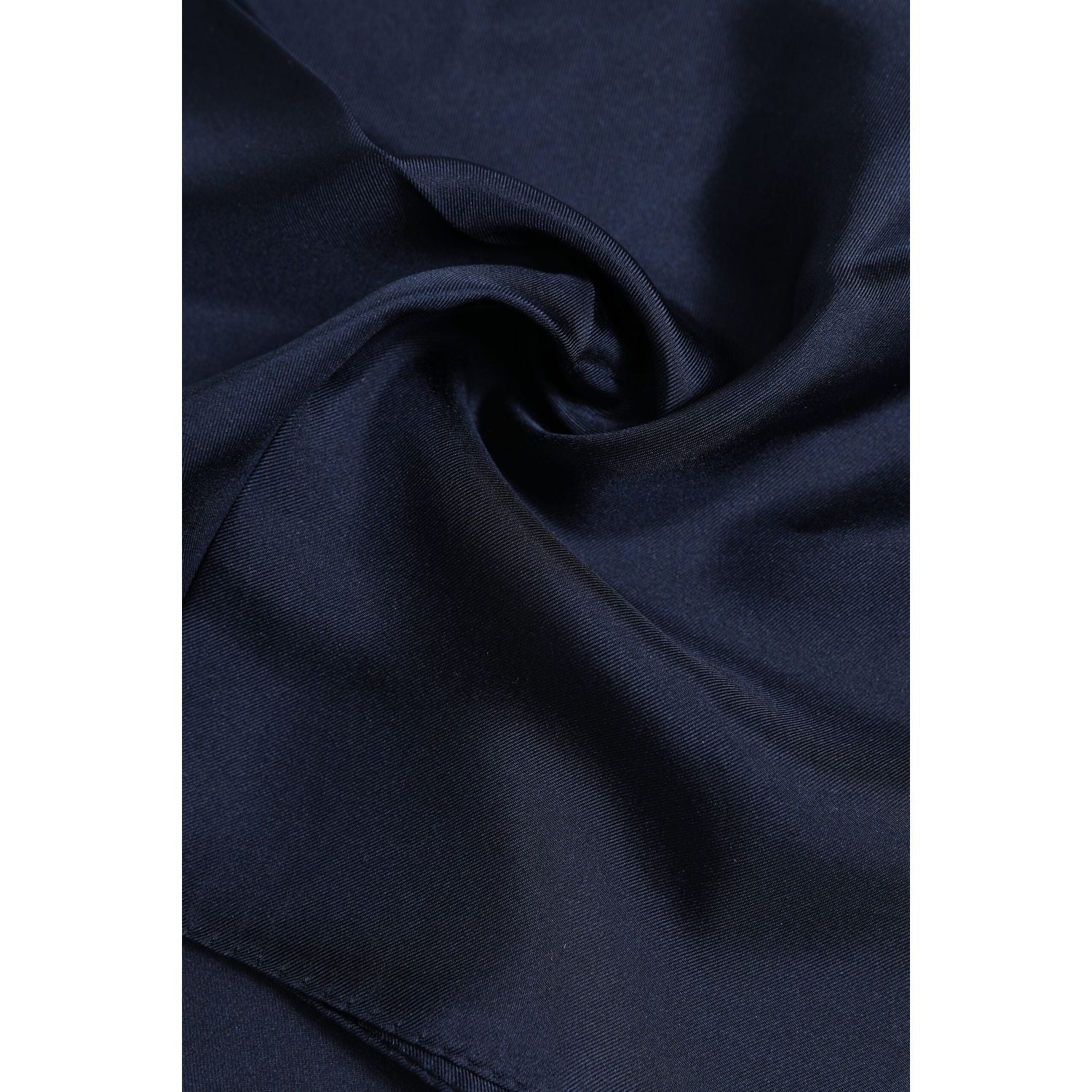 Dolce & Gabbana Dark Blue Silk Square Men Foulard Scarf