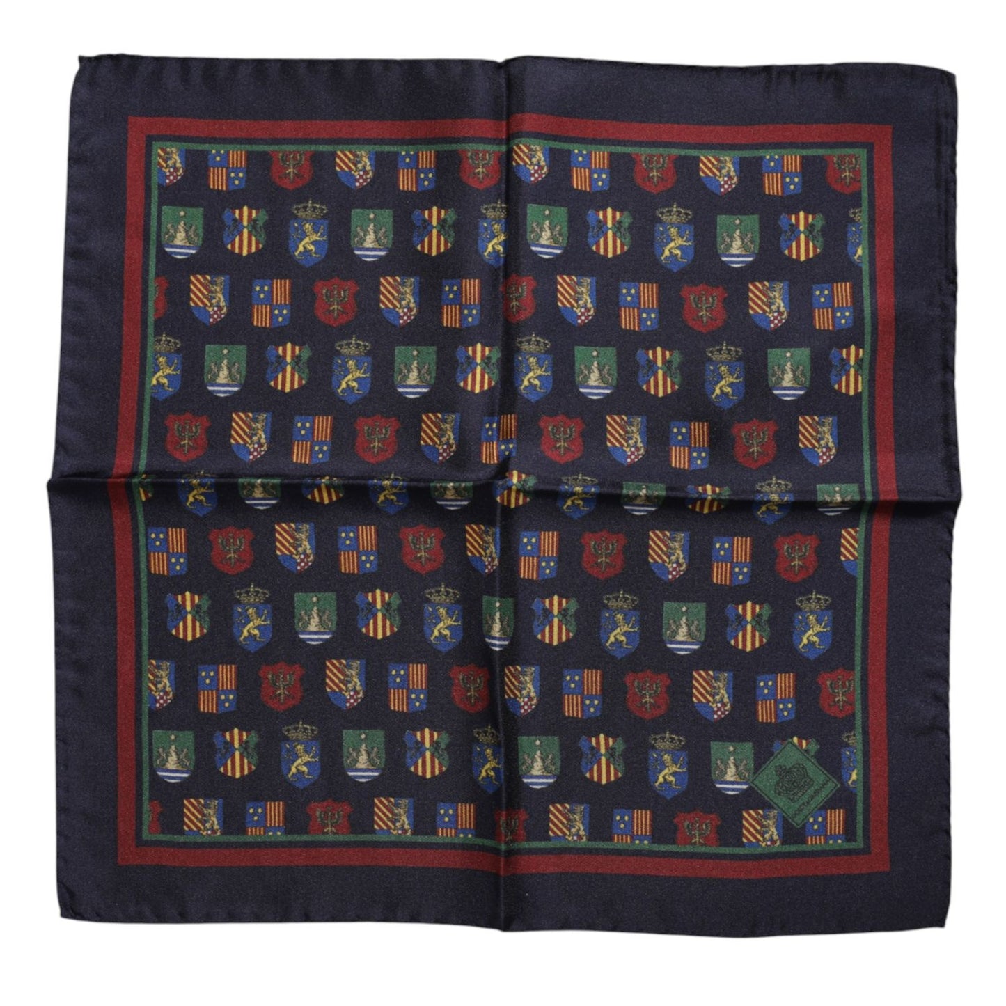 Dolce & Gabbana Multicolor Medals Square Foulard Scarf