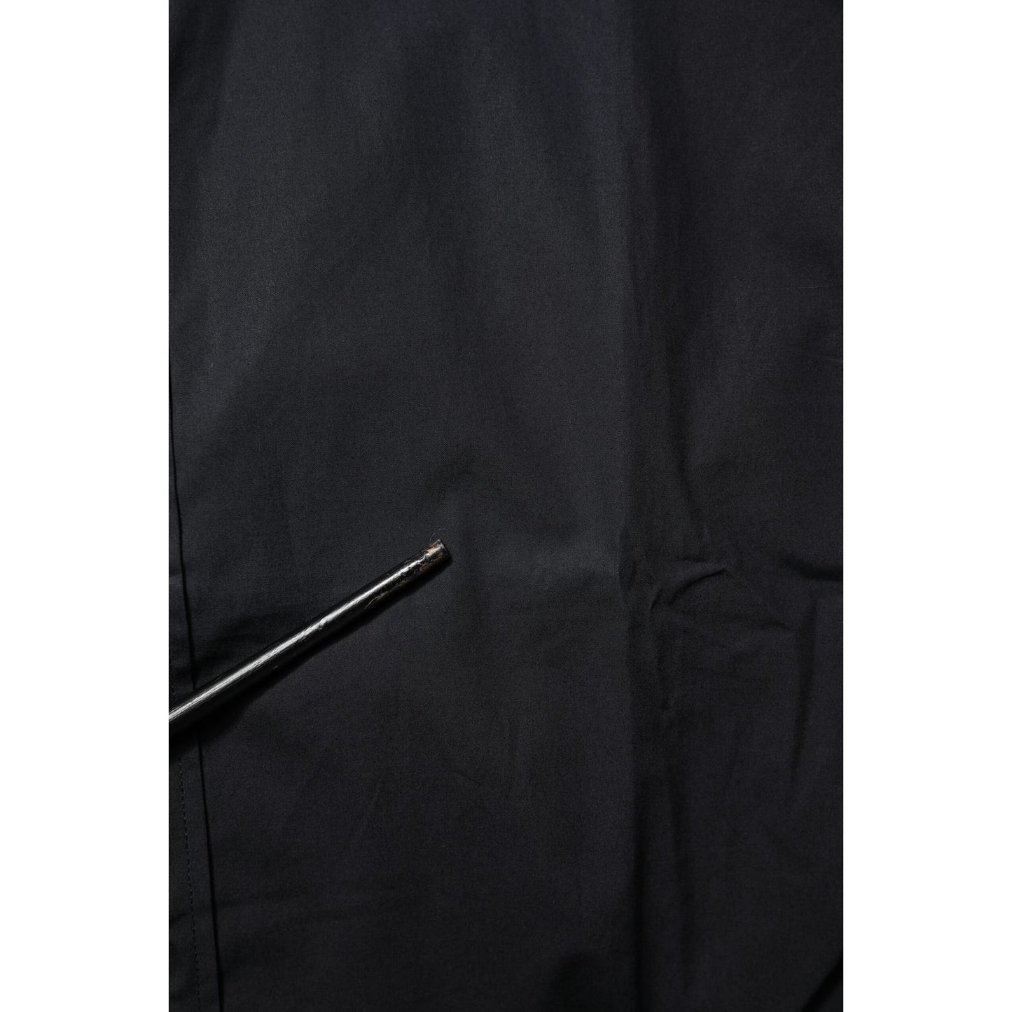 Dolce & Gabbana Black Cotton GOLD Long Sleeves Dress Shirt