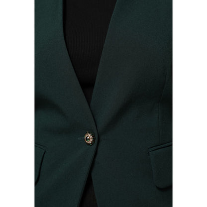 Maison Margiela Green Single Breasted One Button Coat Jacket