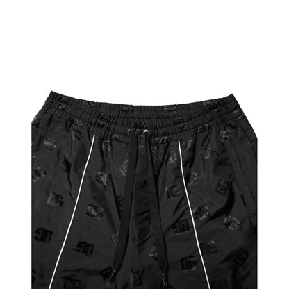 Dolce & Gabbana Black Cotton Straight Jogger Sweatpants Pants