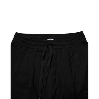 Dolce & Gabbana Black Cotton Logo Jogger Sweatpants Pants