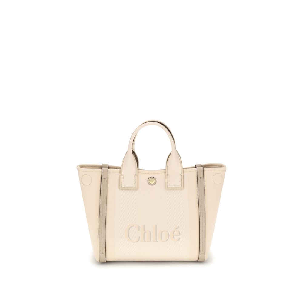 Chloé Beige Cotton Handbag