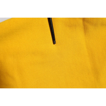 Dolce & Gabbana Yellow Cotton Logo Jogger Sweatpants Pants