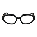 Guess Black Women Glasses Frame with full-rim oval design, plastic material, and demo lenses includes branded case.