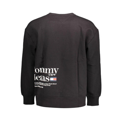 Tommy Hilfiger Black Cotton Men Sweater