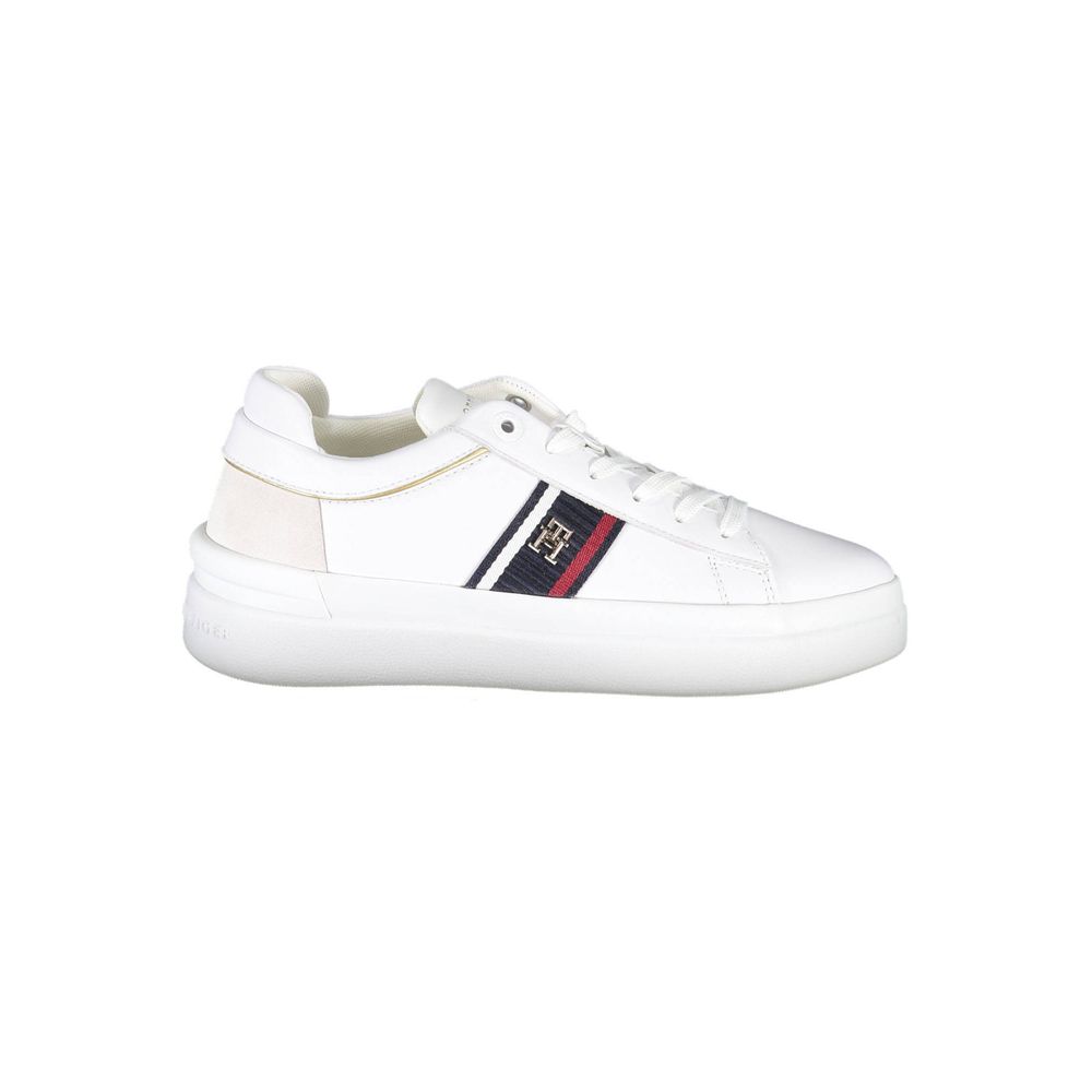 Tommy Hilfiger White Polyester Sneaker