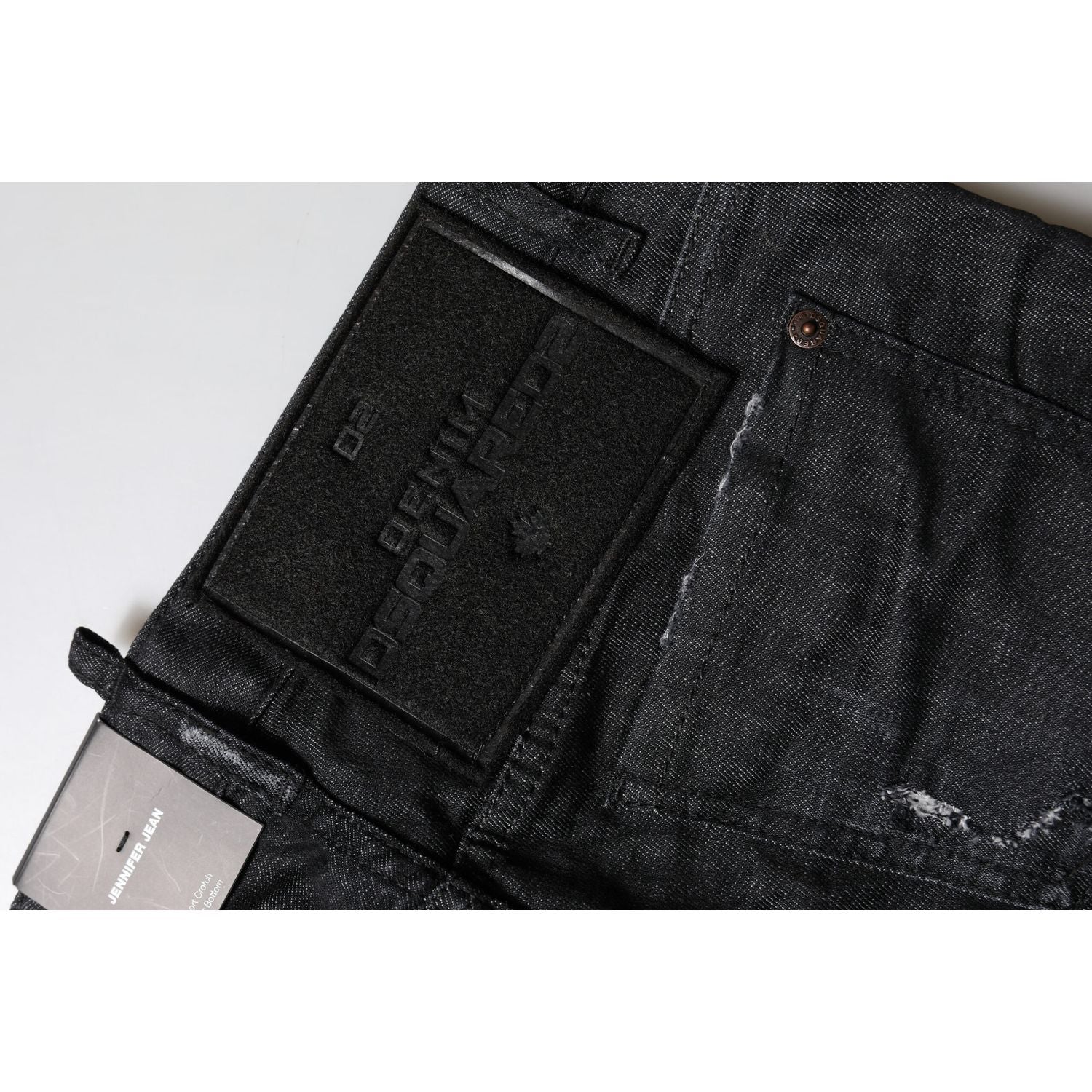 Dsquared² Black Cotton Low Waist Skinny Denim Jeans