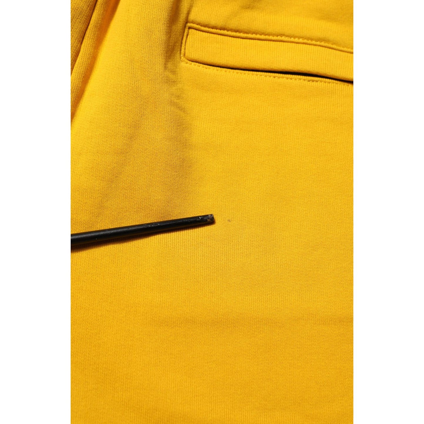 Dolce & Gabbana Yellow Cotton Sweatpant Jogger Trouser Pants
