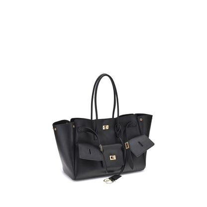 Balenciaga Black Calf Leather Bos Taurus Shoulder Bag