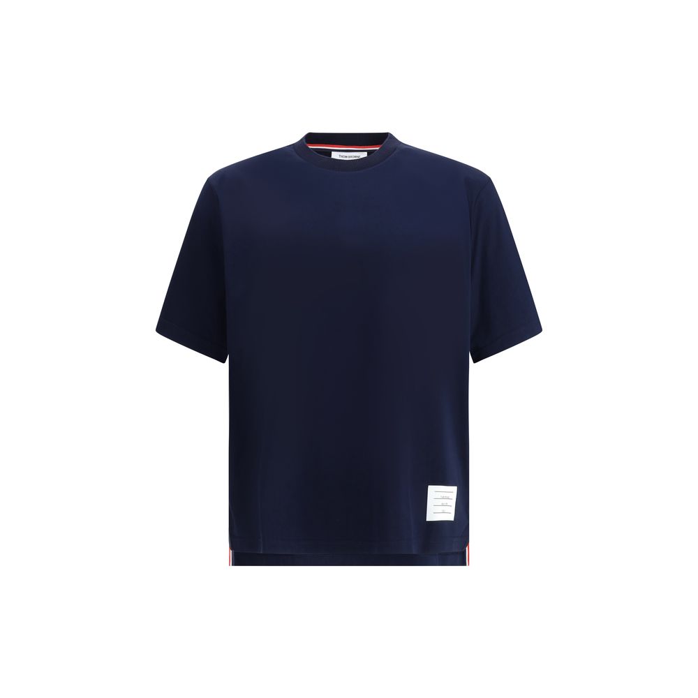 Thom Browne Blue Cotton T-Shirt