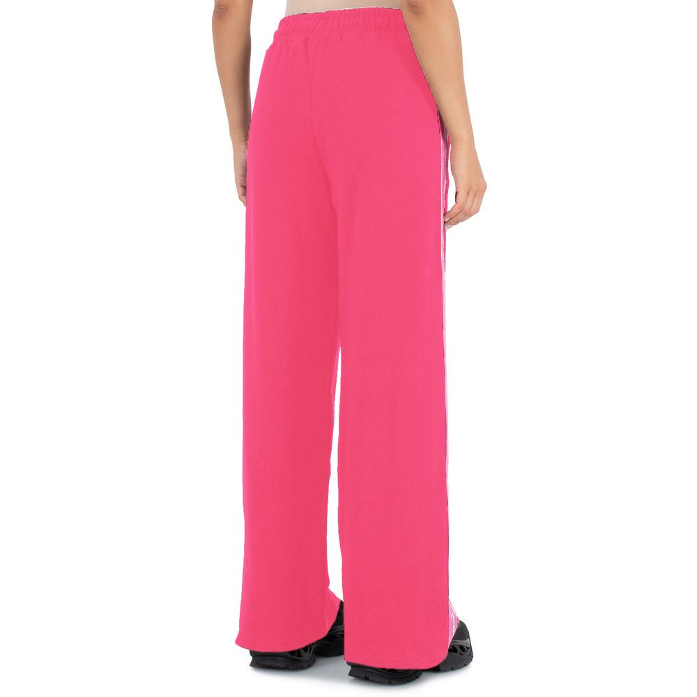 Comme Des Fuckdown Pink Cotton Women Palazzo Pants