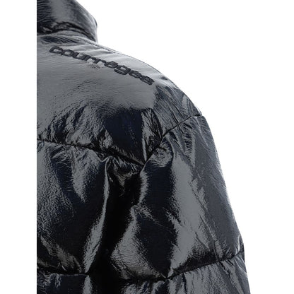 Courrèges Black Viscose Full-Length Jacket