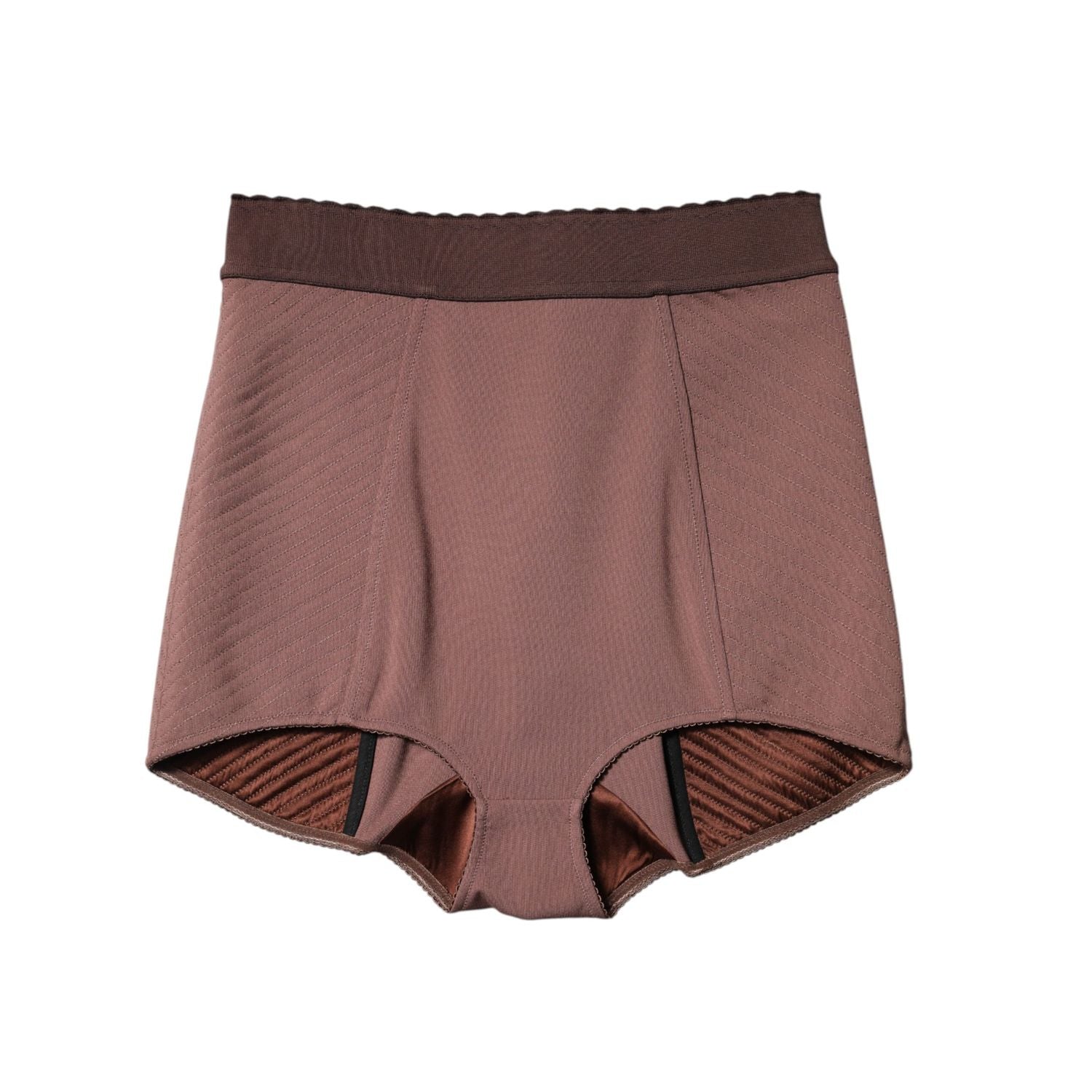 Dolce & Gabbana Brown Viscose High Waisted Hot Pants Shorts