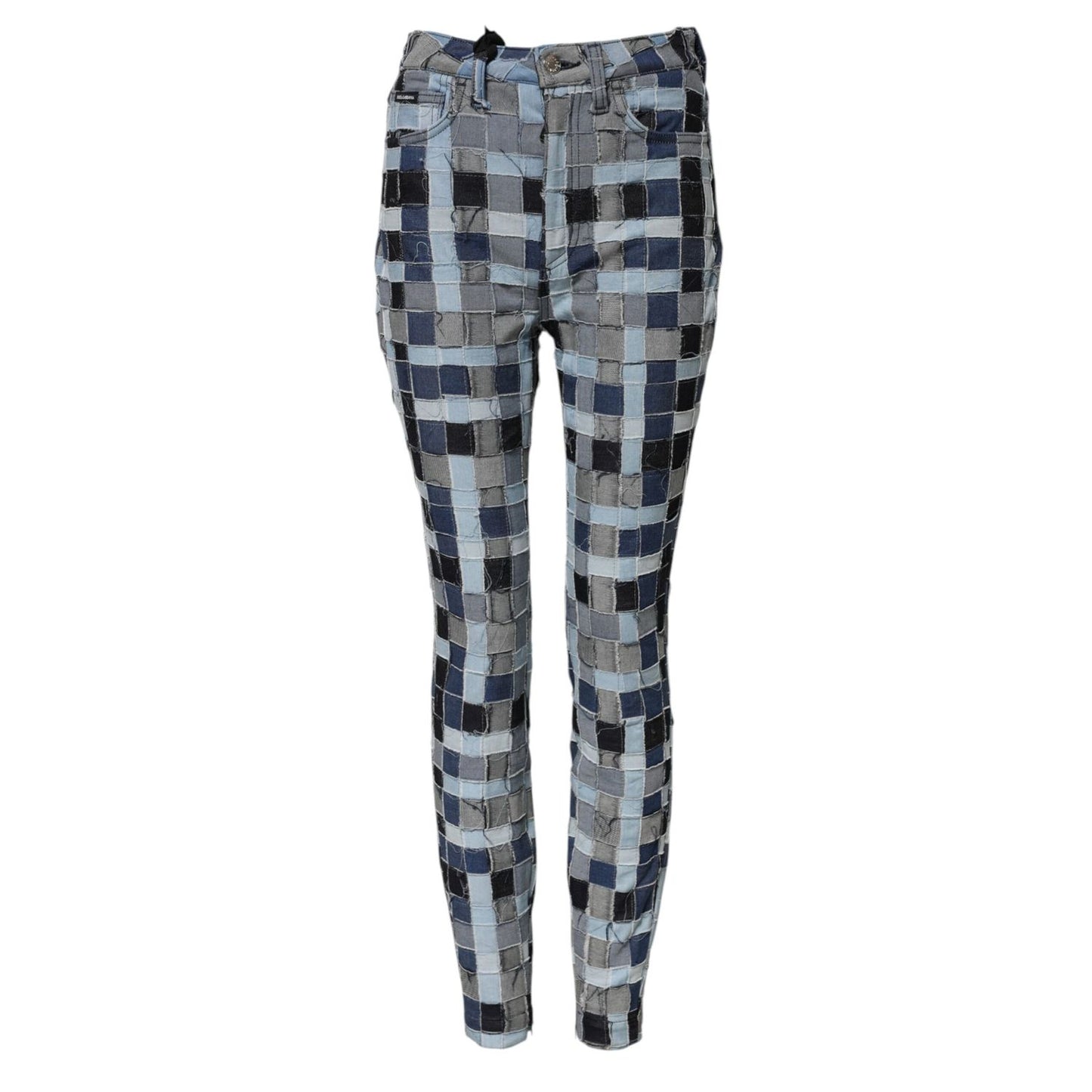 Dolce & Gabbana Multicolor Patchwork Skinny Denim Jeans