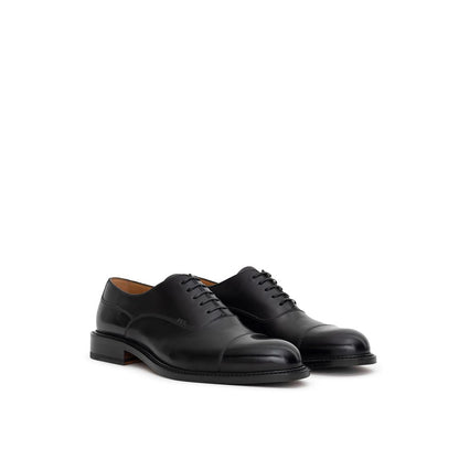 Dior Black Leather Oxfords And Derbies