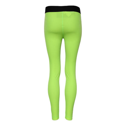 Dolce & Gabbana Green Nylon Slim Fit Leggings Pants