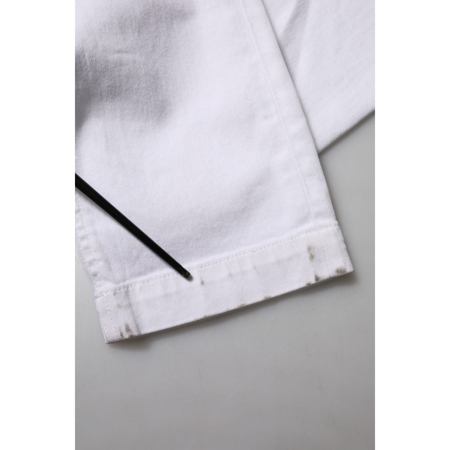 Dolce & Gabbana White Floral Embroidery GIRLY Denim Jeans