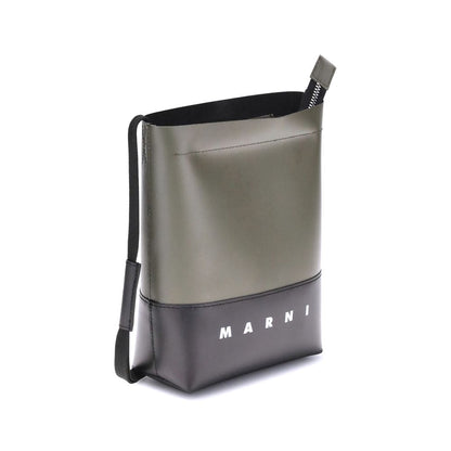 Marni Bicolor Polyester Shoulder Bag