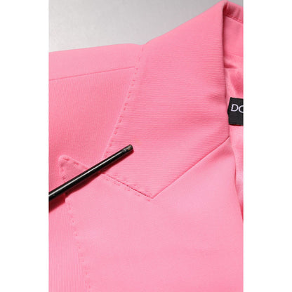 Dolce & Gabbana Pink Double Breasted Women Coat Jacket