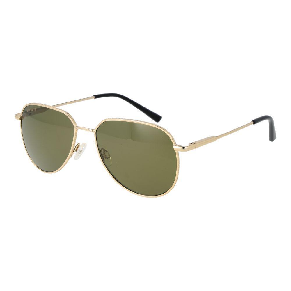 Serengeti Gold Plastic Sunglasses