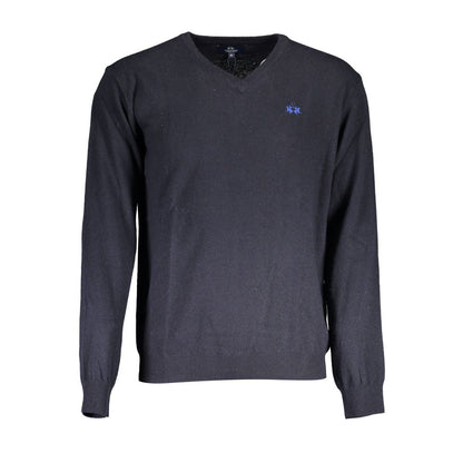 La Martina Blue Wool Sweater