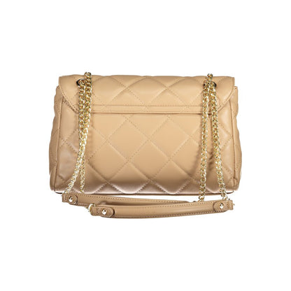Mario Valentino Beige Polyurethane Women Shoulder Bag
