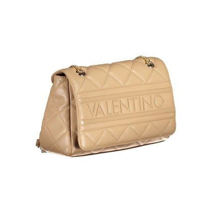 Mario Valentino Beige Polyurethane Women Shoulder Bag
