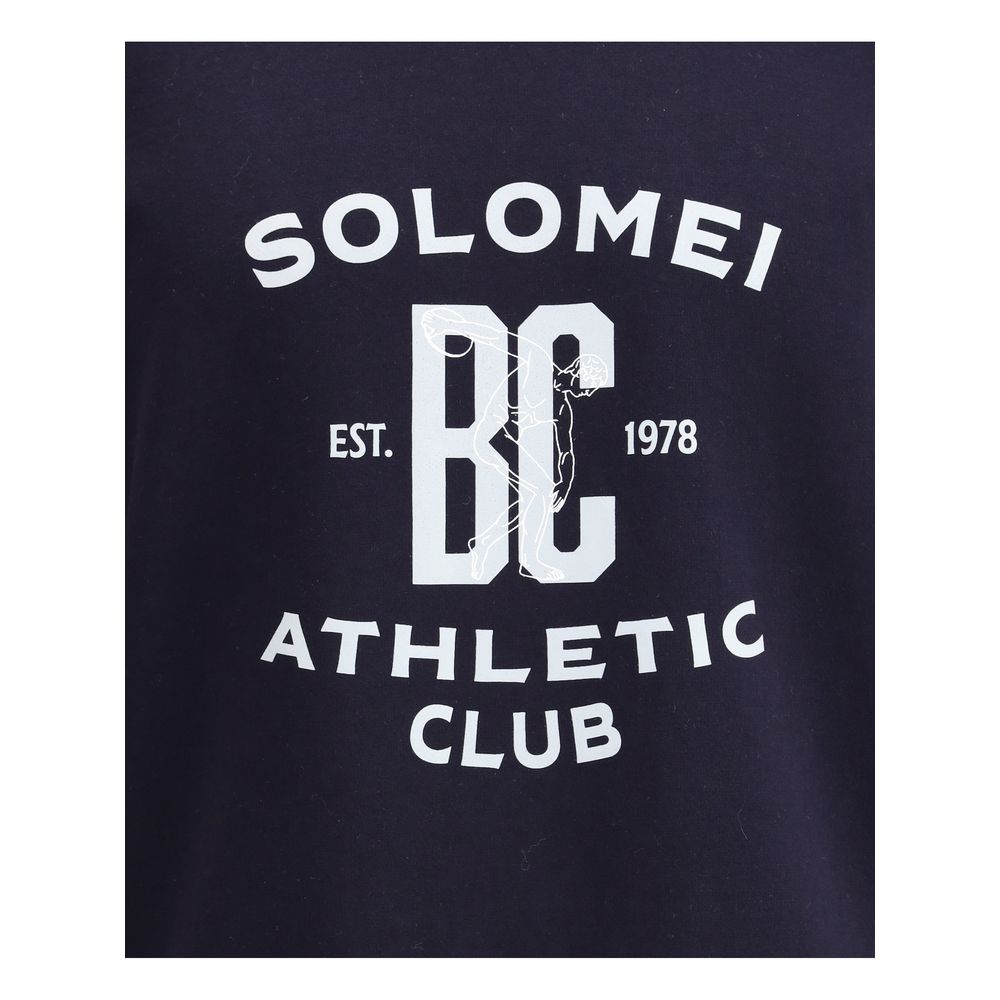 Brunello Cucinelli Blue Cotton Sweatshirt